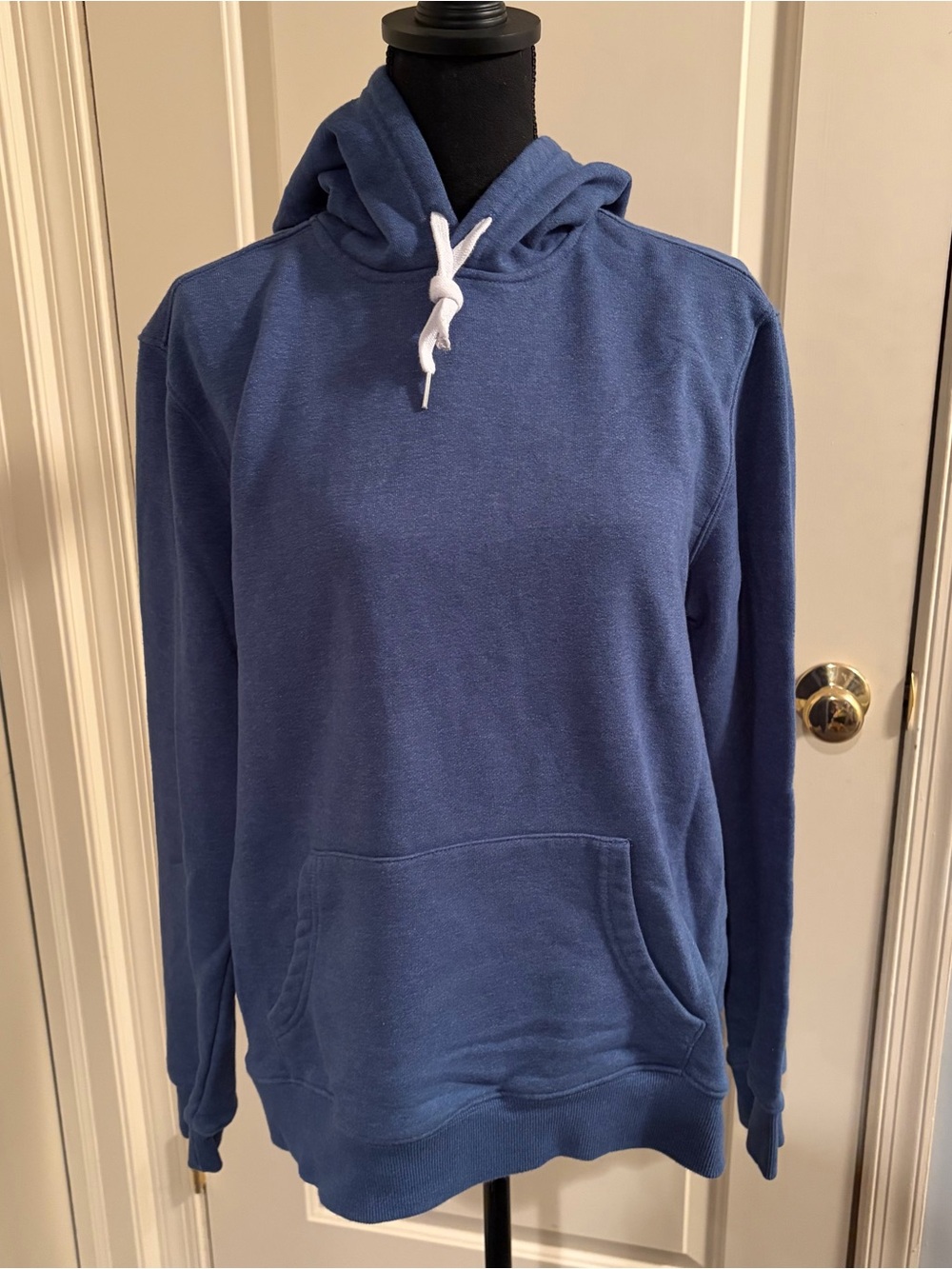 Saks Fifth Avenue Navy Blue Hooded Pullover Sweatshirt